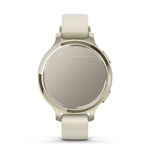 Умные часы Garmin Lily 2 Active кремово-золотые с белым силиконовым ремешком