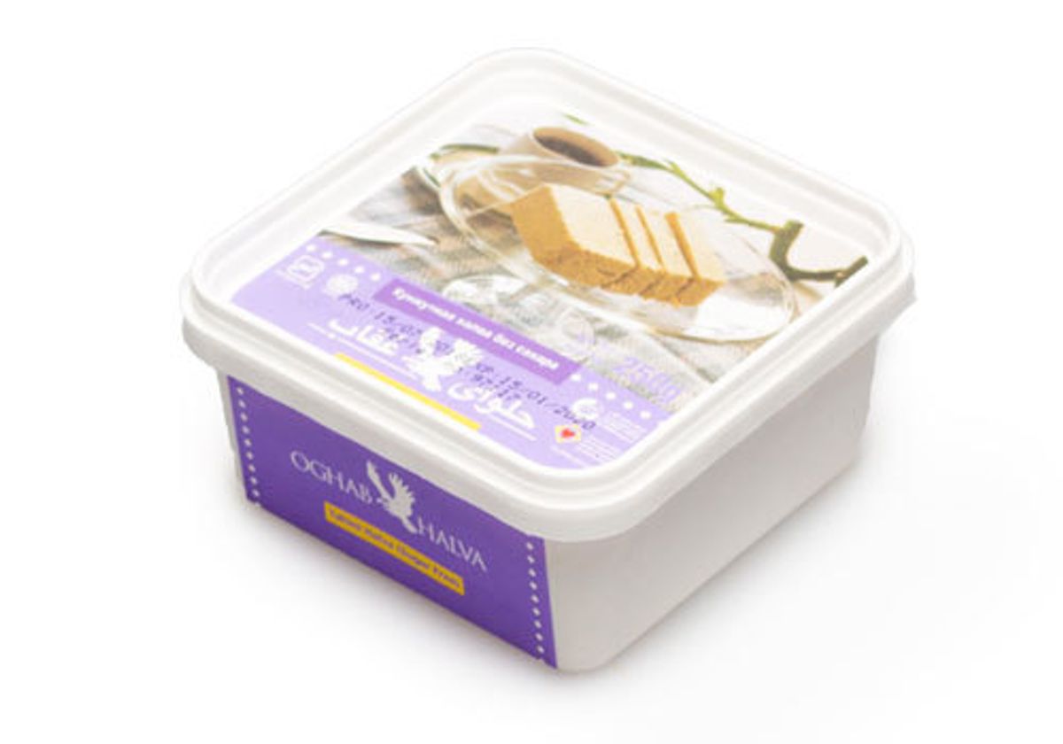 Тахинная халва из молотого кунжута без сахара, 250г