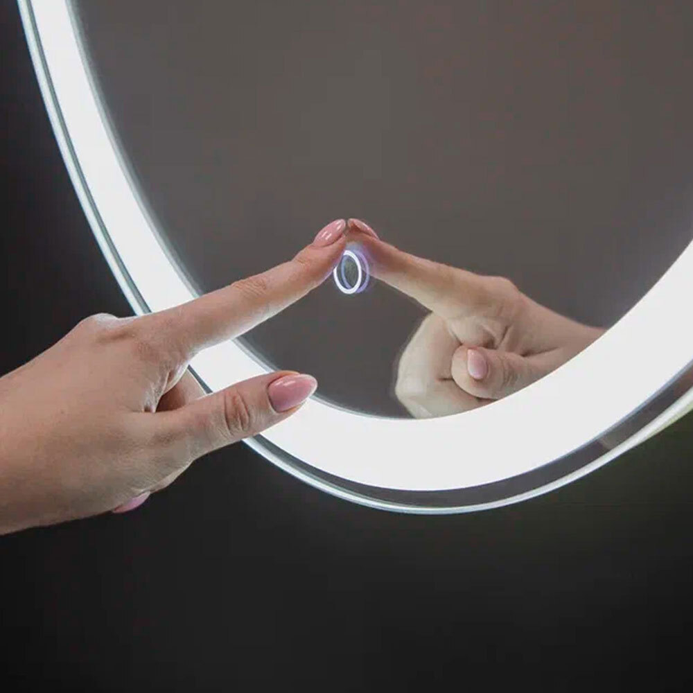 Зеркало с подсветкой Италика neo, 57х77 см (сенсорный выключатель, холодный свет)