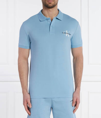 Поло MONOLOGO CALVIN KLEIN JEANS - голубой(J30J323395)