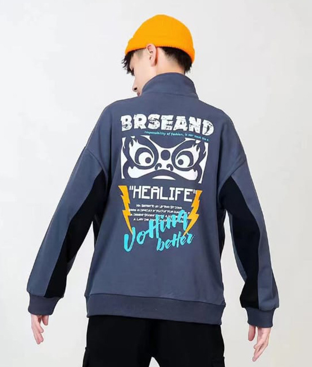 толстовка воротник замок THE MSICROW  4933