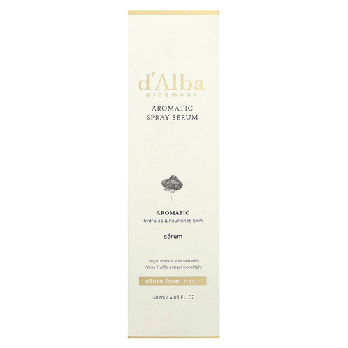 d'Alba, Ароматическая сыворотка-спрей, 120 мл (4,05 жидк. унц.)