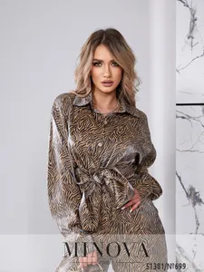 Костюм 699-черный-бежевый Minova