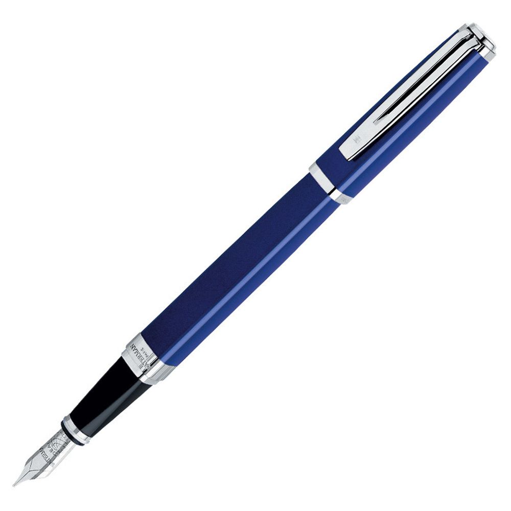 Waterman Exception Slim Blue ST перо золото 18Ct F (S0637090)
