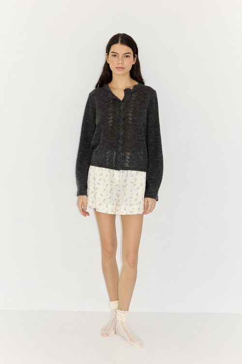 Кардиган кружевной