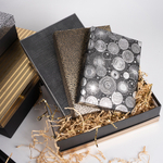 Коробка Строгий микс, Черный/Золото/Серебро, Металлик