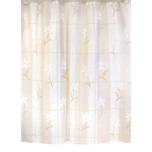 Штора для ванной ZALEL 180*200 (бежевый фон) без колец