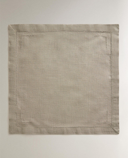 Zara Home столовая салфетка из хлопка, ажурная отделка, 45 45 см (комплект 2 шт.)
