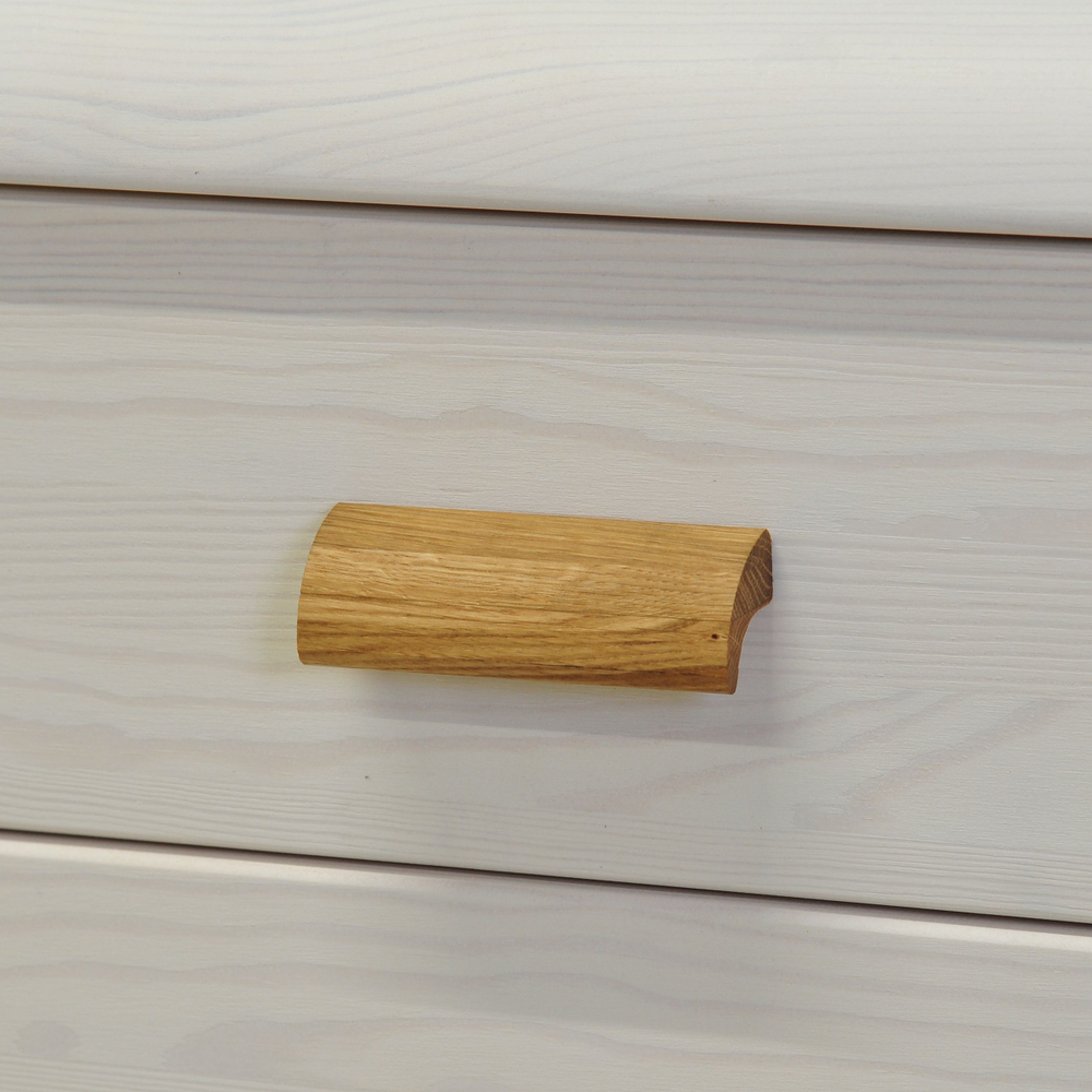 Тумба прикроватная, 55х39х47, Мадейра, напольная, с ящиками, деревянная, белая, Dipriz