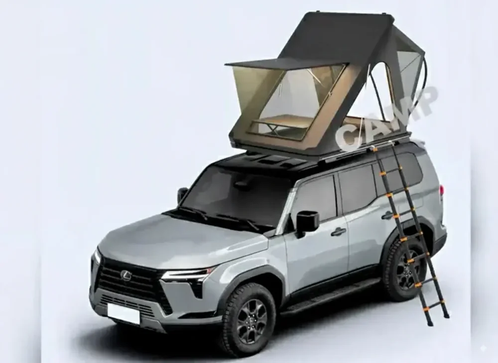 Палатка на крышу с лестницей для Lexus GX550 2024+ Лексус Тент Лестница походный туристический аксессуар