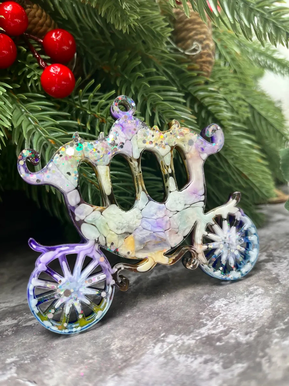 Новогодняя елочная игрушка Карета