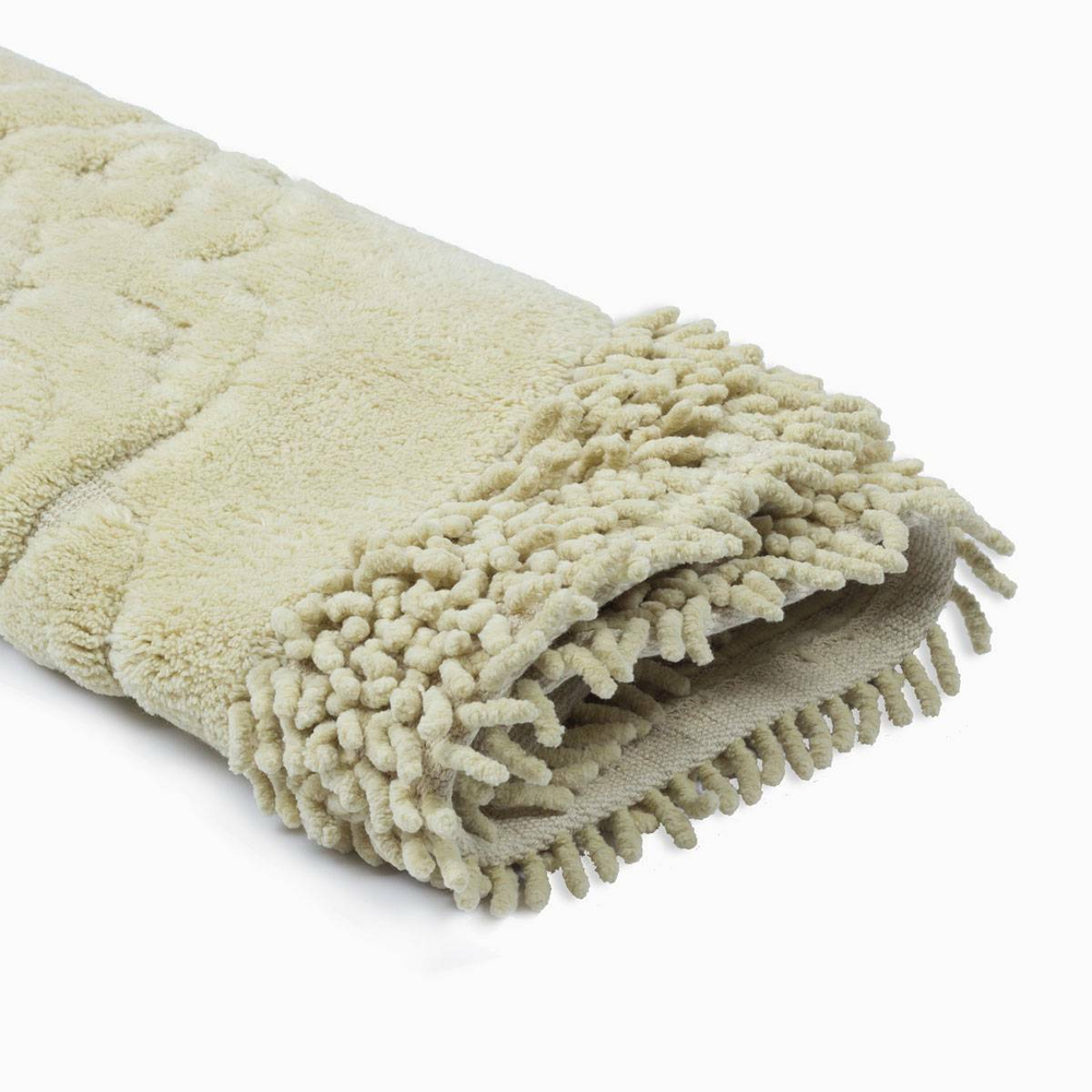 Коврик для ванной 60x100 Arya home Lale зелёный