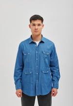 Рубашка мужская Denim BLUE
