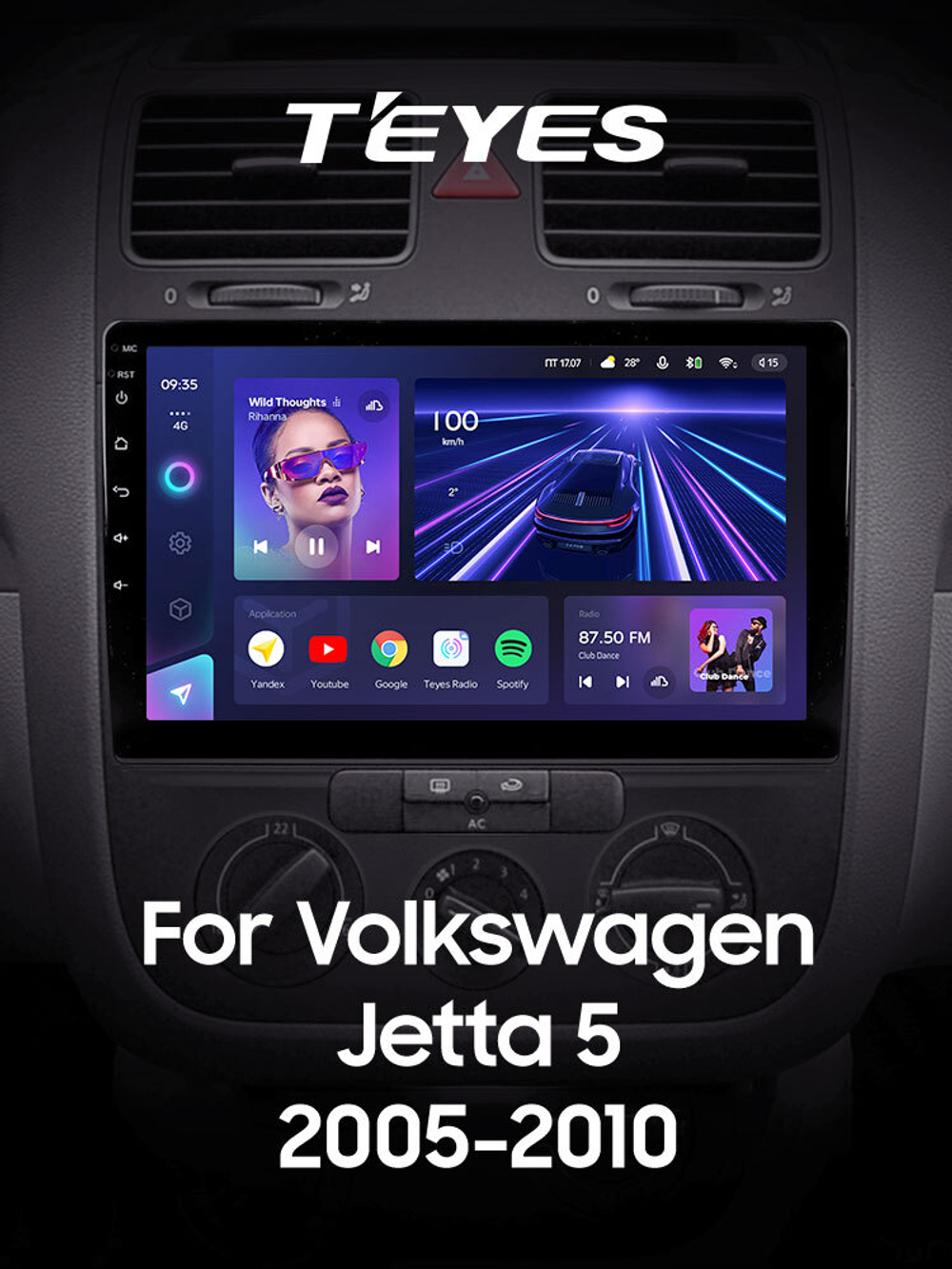 Teyes CC3 10,2"для Volkswagen Jetta 5 2005-2010
