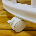 Кровать детская круглая трансформер "Облако" Белый + Маятник