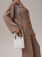 Сумка кожаная кросс-боди Deboro 30347 белый