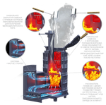 Печь для бани Авангард ЗК 35 (П2) Ураган в сетке Тюльпан