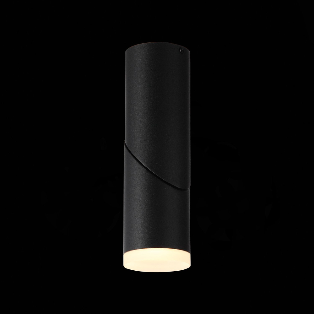 ST107.402.10 Светильник потолочный Черный LED 1*10W 3000K 780Lm Ra&gt;80 24 D50xH168 170-240V Накладные светильники