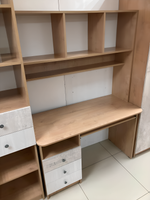 Стол письменный Ассоль Дуб бунратти/анкор белый/дельмар