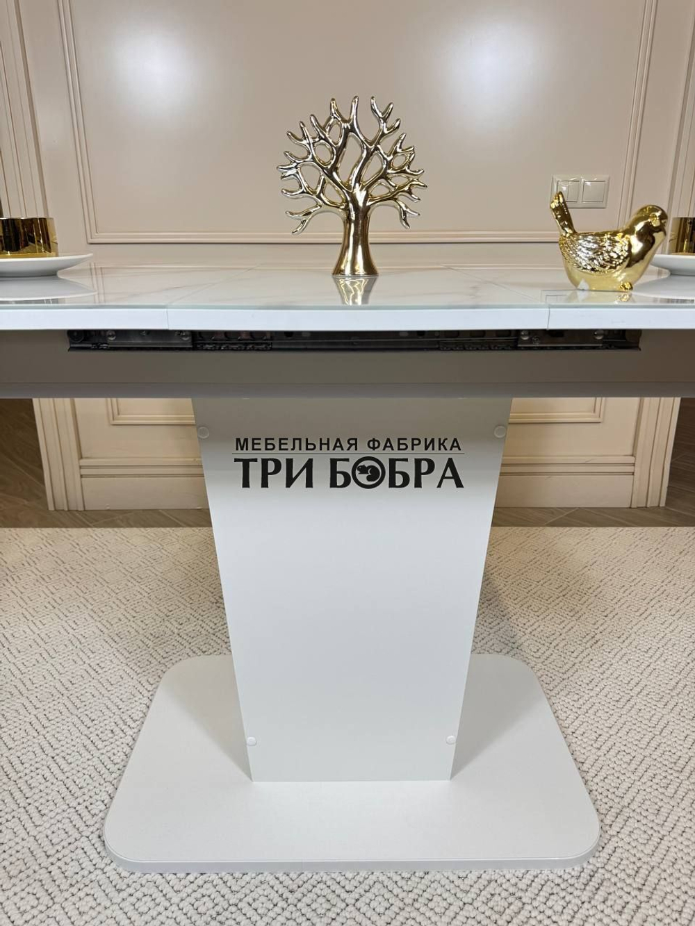 Кухонный стол "Тор", белый оникс