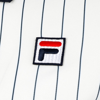 Мужское теннисное поло Fila Stripes Björn Polo Men - White, Dark Blue