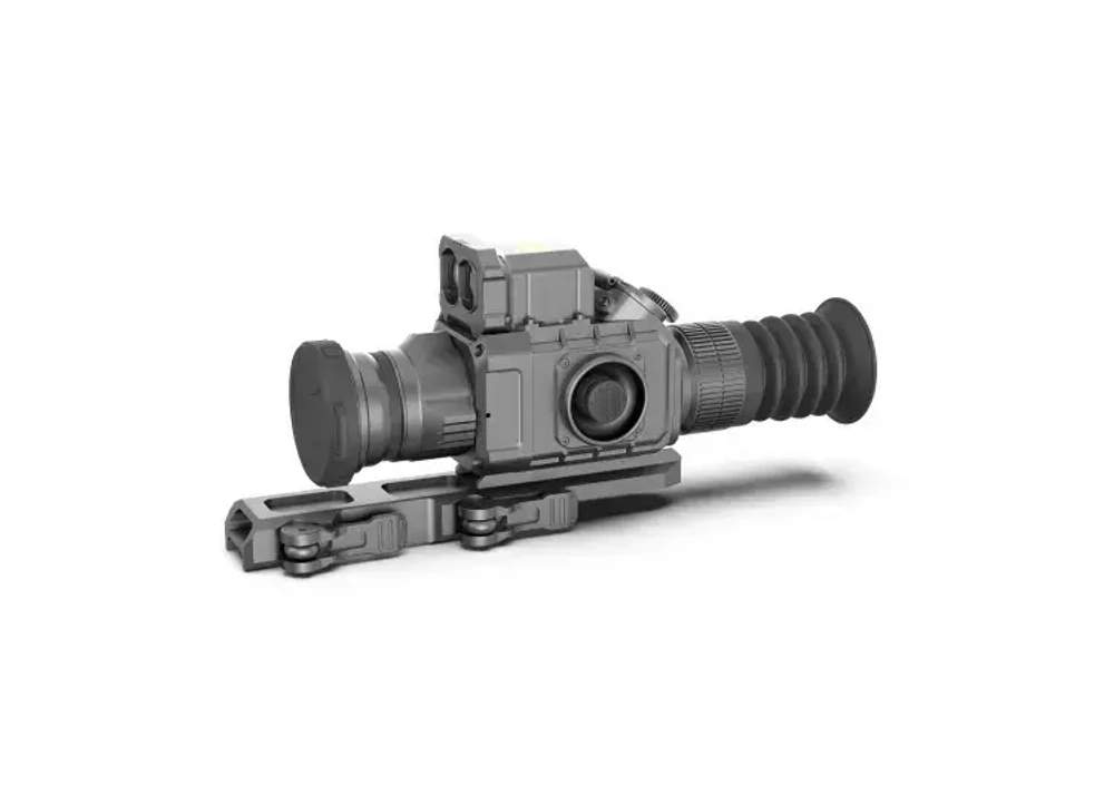 Тепловизионный прицел с дальномером LZIRTEK Perun 350L с креплением Weaver