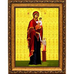 Максимовская  икона Божьей Матери на холсте.