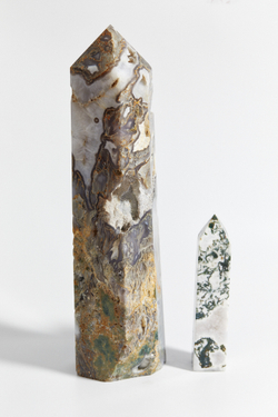 Моховой агат призма XXL