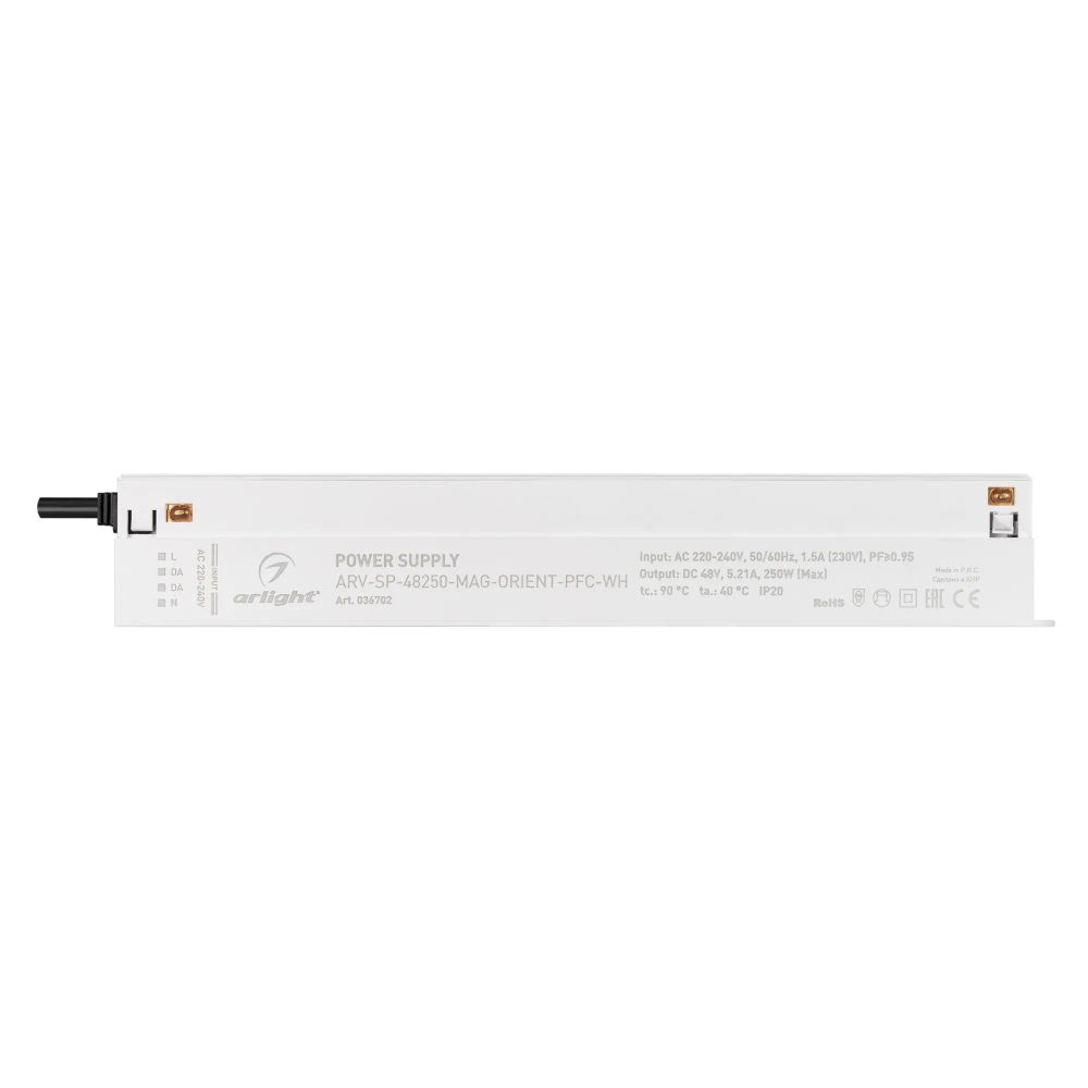 Блок питания ARV-SP-48250-MAG-ORIENT-PFC-WH (48V, 5.21A, 250W) (Arlight, IP20 Пластик, 5 лет) 036702