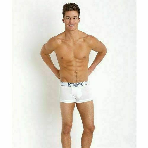 Мужские трусы боксеры белые Emporio Armani New