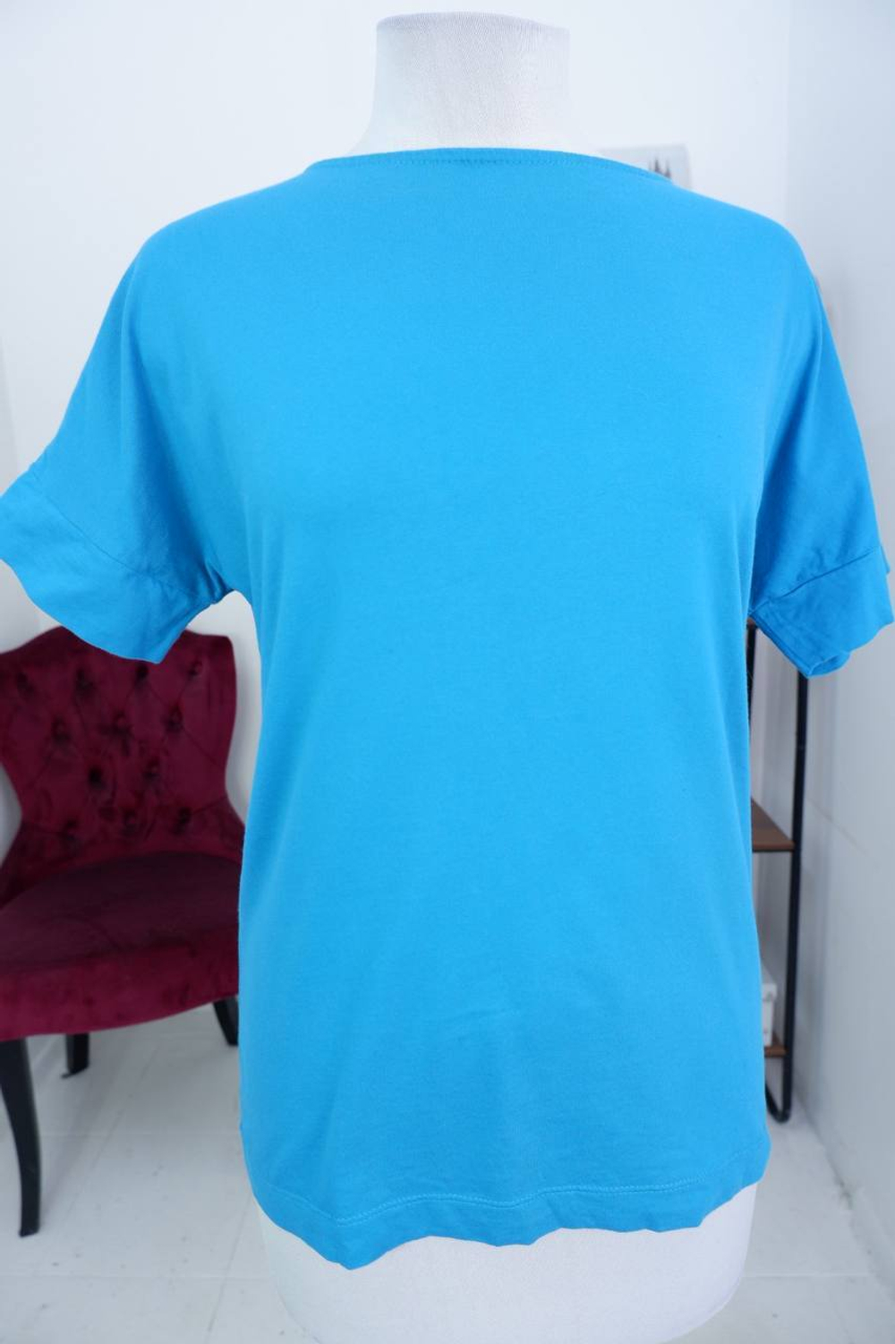 Блузка с рукавом летучая мышь из хлопка 46 размер