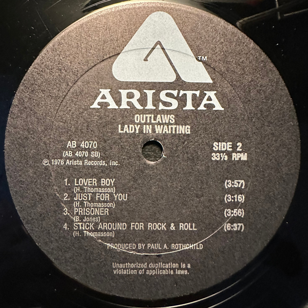 Outlaws - Lady In Waiting (США 1976г.)