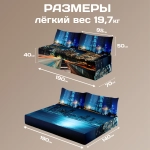 Бескаркасный диван кровать раскладной "Ночной город"