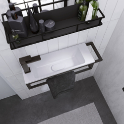 Консоль для раковины Grossman Метрис 50 R 105002 черный