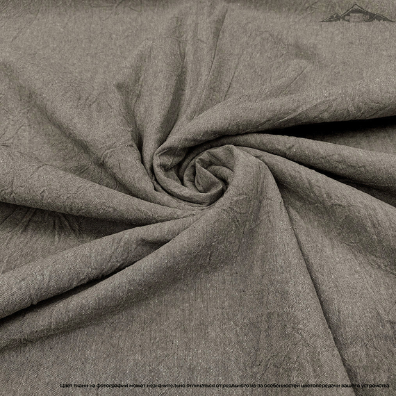 Вареный (стираный) хлопок, цв.Тёпло-коричнево-серый | ш.250 см | 120 г/м² | хлопок-100%