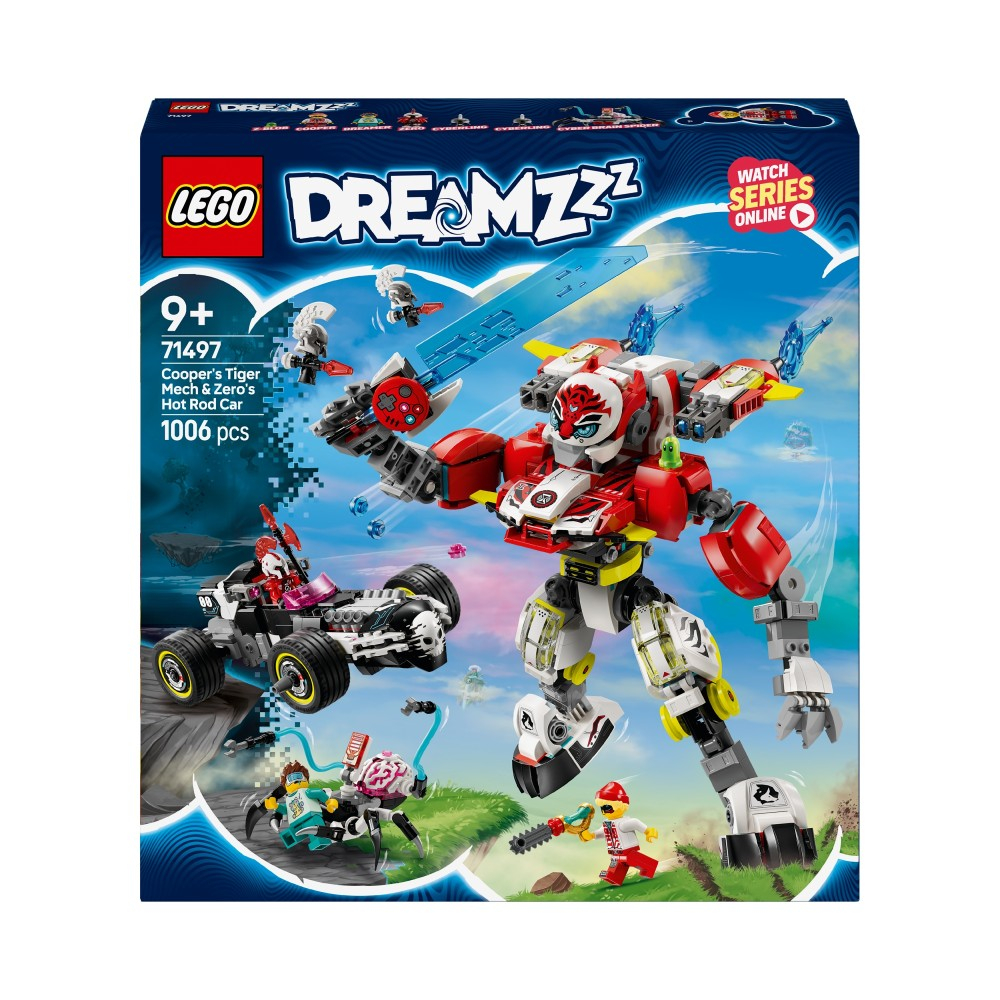 Конструктор LEGO DREAMZzz 71497 Тигровый мех Купера и хот-род Зеро — фото 2