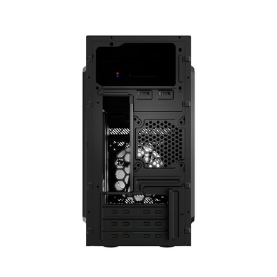 Корпус для компьютера CBR Корпус mATX Minitower RD850, без БП, 1*USB 3.0, 2*USB 2.0, HD Audio+Mic, кабель питания 1.2м, Black [PCC-MATX-RD850-WPSU]