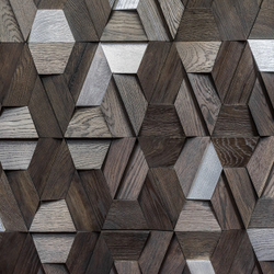 Деревянная мозаика для стен Wood Mosaic Магна эбен