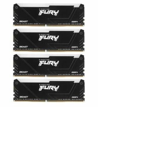 Оперативная память KINGSTON DDR4 32GB 4*8GB FURY KF432C16BB2AK4/32 Beast RGB Black XMP 3200MHz CL16 1RX8 1.35V 8Gbit KF432C16BB2AK4/32