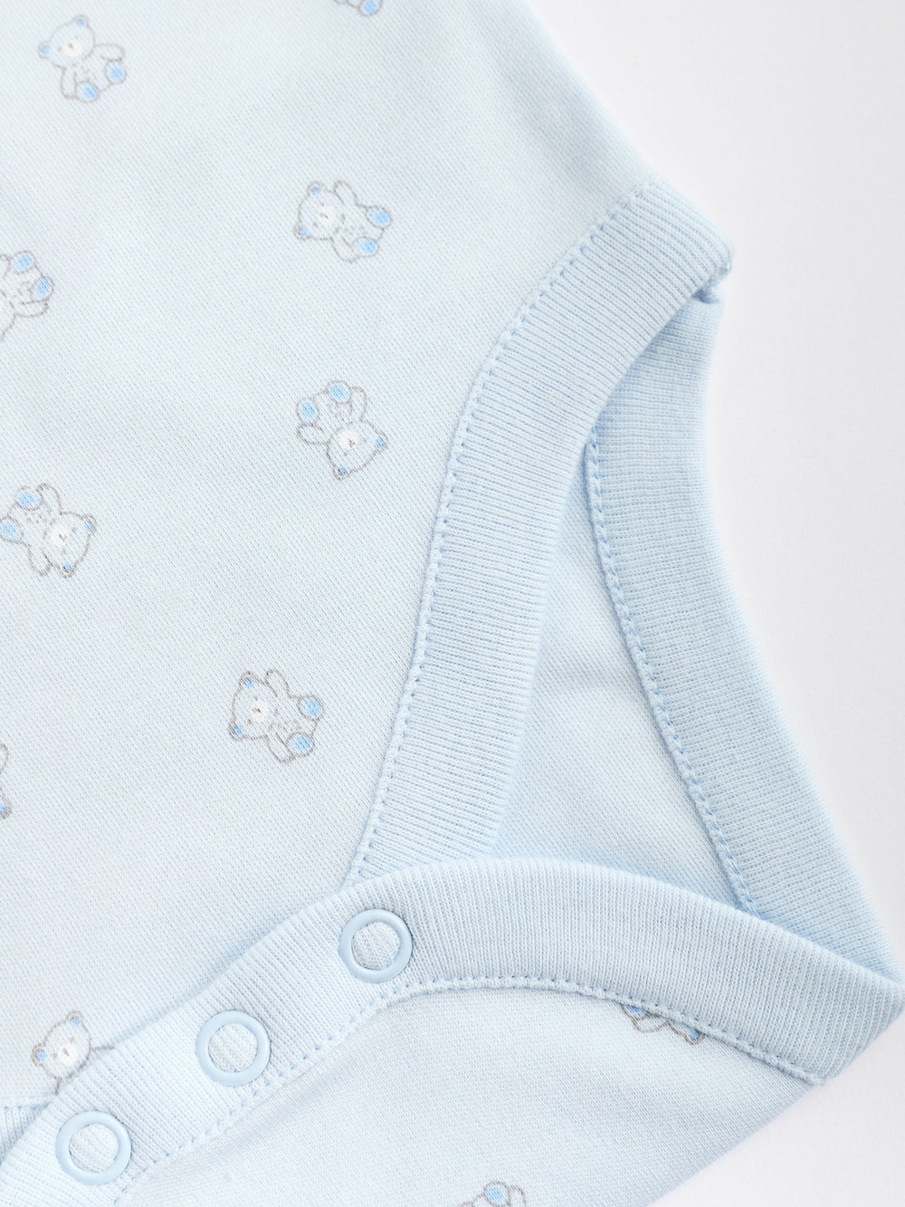 Боди с коротким рукавом для малышей Next K79-655, 7 шт., Белый, Голубой