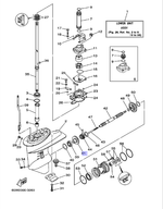 Шестерня редуктора Yamaha 40 (66T455600000)