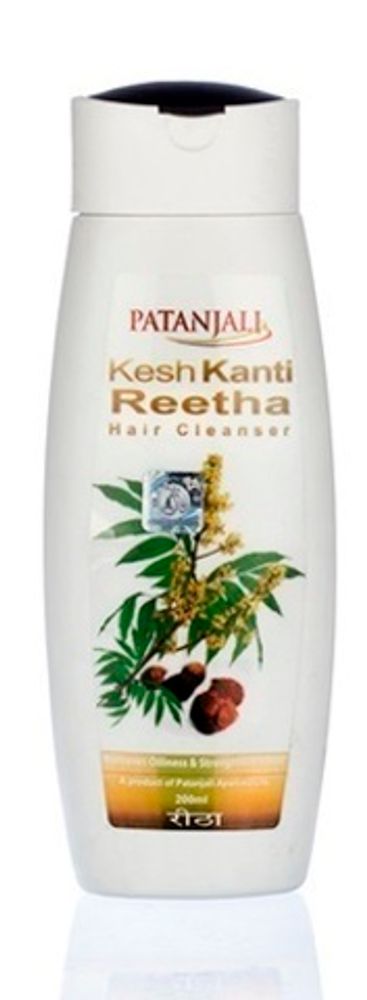 Шампунь Patanjali Kesh Kanti Reetha, укрепление и предотвращение выпадения волос, для всех типов, 200 мл