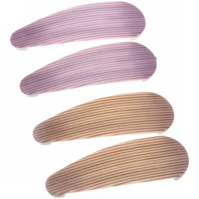 Зажимы для волос 4шт «Collection School», принт тонкие полоски, 5,2*1,7см