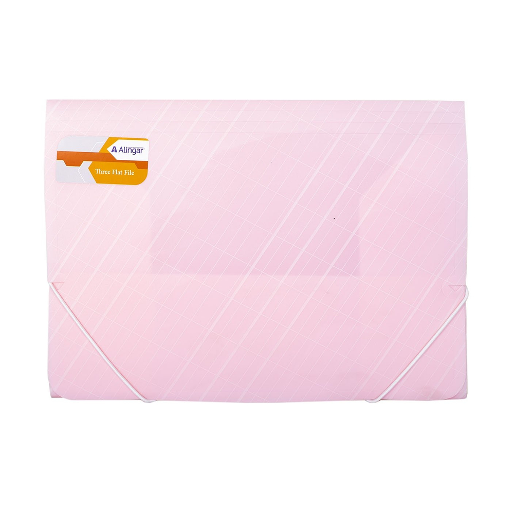 Папка на резинке Alingar, A4, 250х320 мм, 400 мкм, ассорти, матовая, "Line"