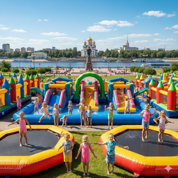 Надувной батут купить в Дзержинске – БатутМастер 🎪