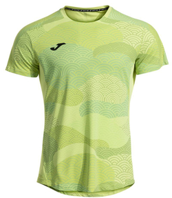 Мужская теннисная футболка Joma Challenge Short Sleeve - зеленый