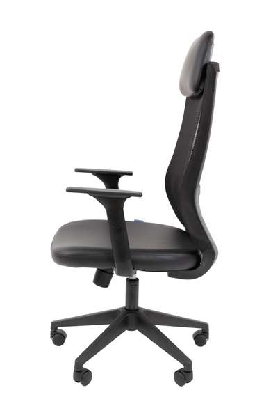 Офисное кресло Chairman 500LT Россия экокожа черный/TW-01 черный