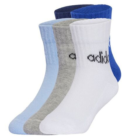 Теннисные носки Adidas Kids Linear Ankle 5P - multicolor