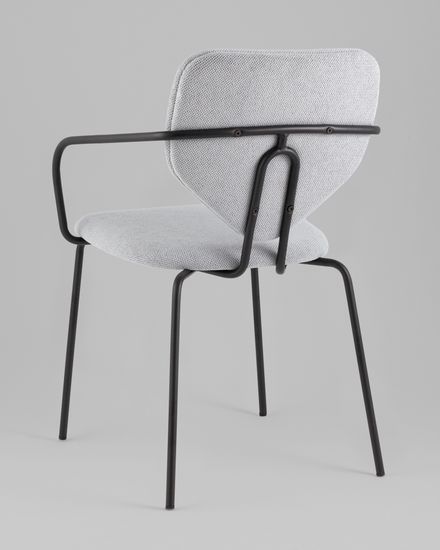 Стул обеденный Masey с подлокотниками серый