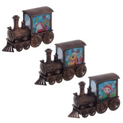 GAEM Изделие декор Паровоз "Гном/Олень/Эльф" (подсвет, AAAх2 н/п) L13 W4,5 H8,5 см, 3в.